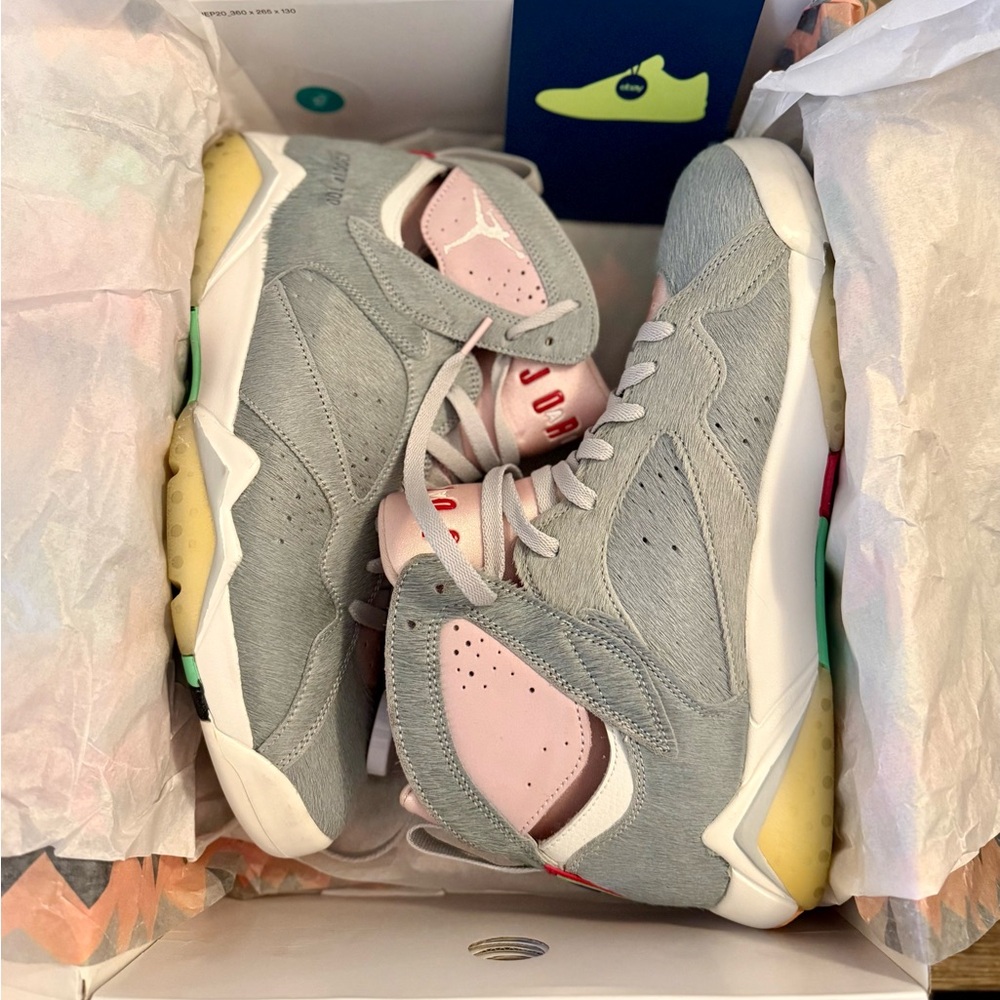 Nike Air Jordan Retro 7 'Neutral Grey' Hare Men Size 11.5 - Picture 5 of 7